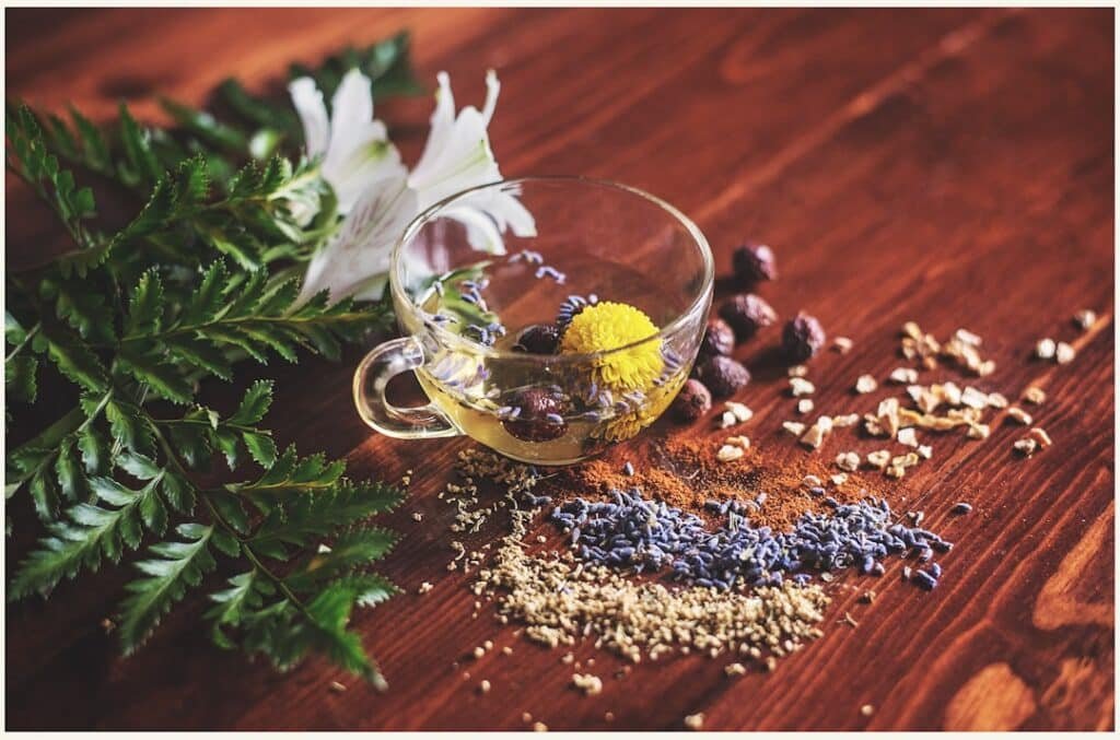 Photo Herbal foot soak